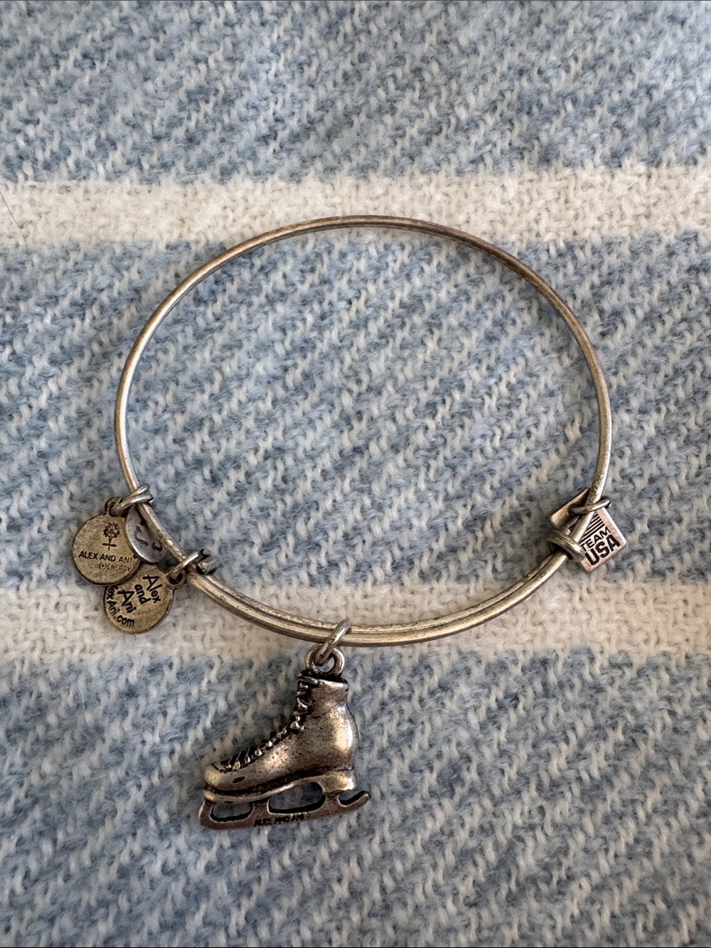 Alex and Ani Team USA Olympic Figure Ice Skate Bangle